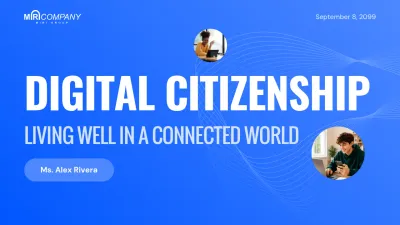 Blue Modern Digital Citizenship