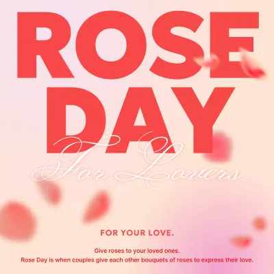 Red Romantic Love Announcement Social Media Post