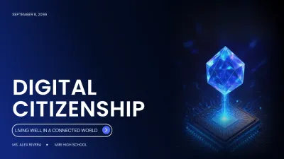 Blue Modern Digital Citizenship Presentation