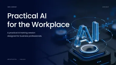 Blue Modern AI Course