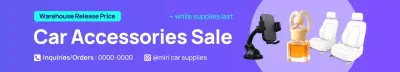 purple modern car promotion