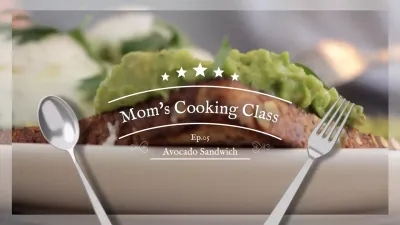 Gentle cooking YouTube opening in beige tones